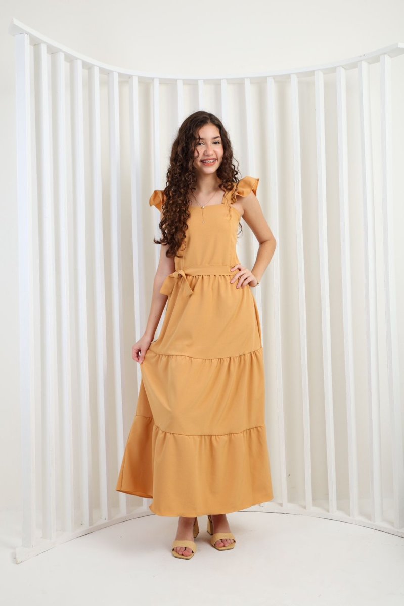 vestido longo juvenil 10243