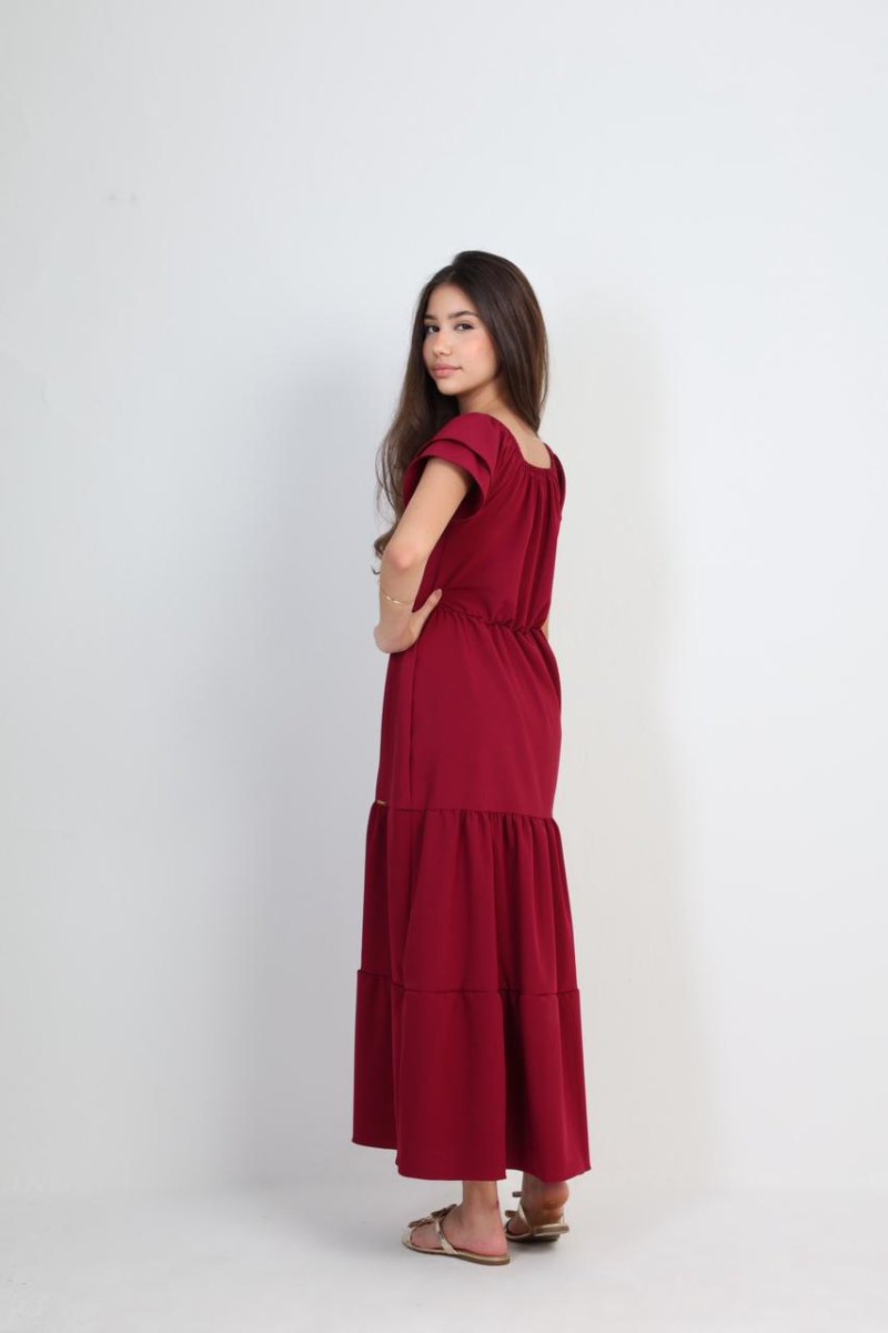 vestido juvenil longo 10246