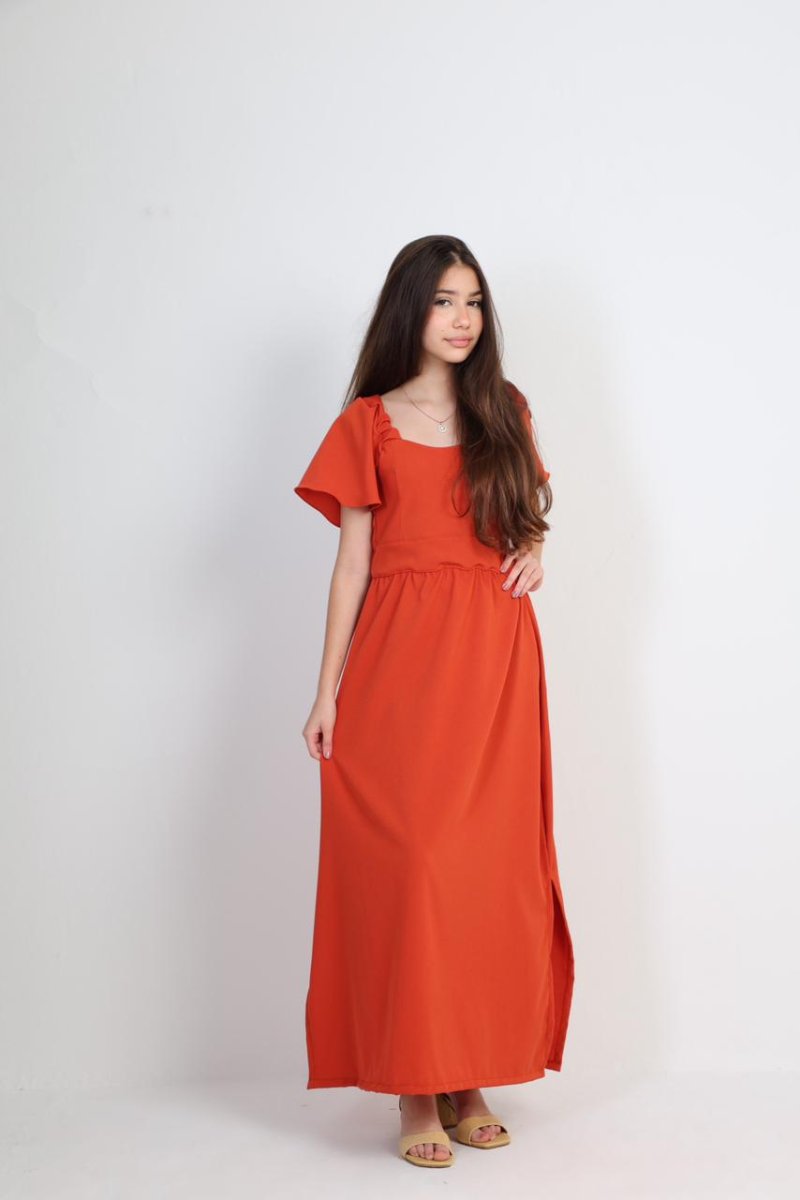 vestido juvenil longo 10247