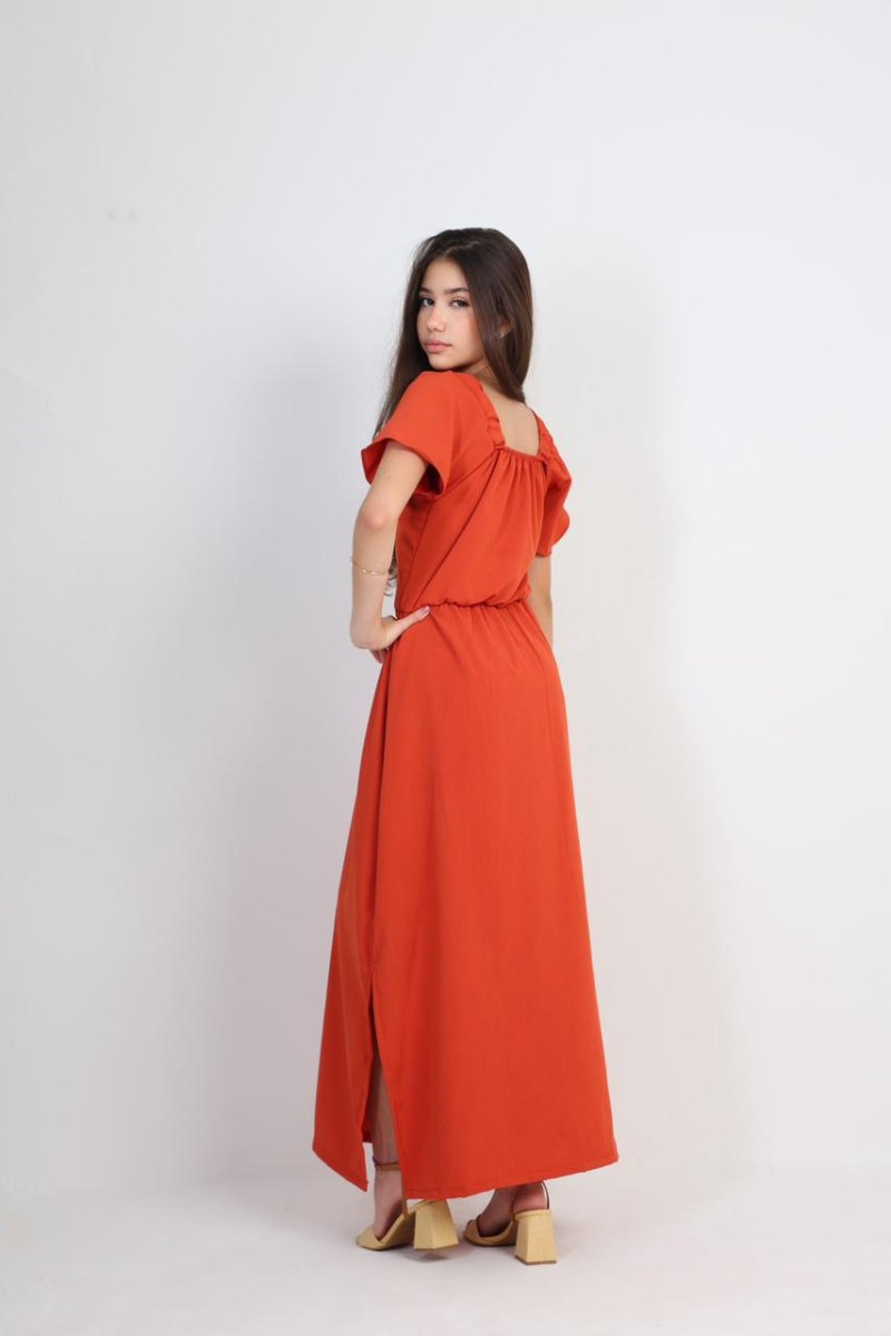 vestido juvenil longo 10247