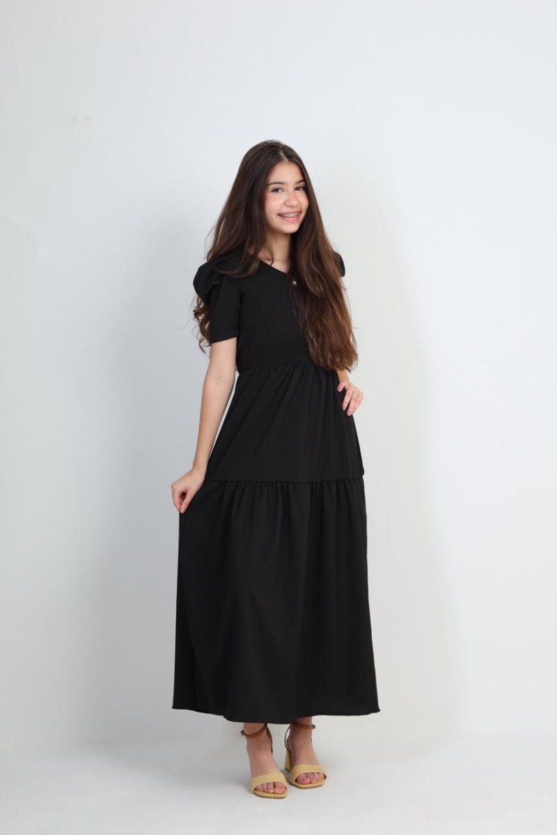 vestido longo juvenil 10245