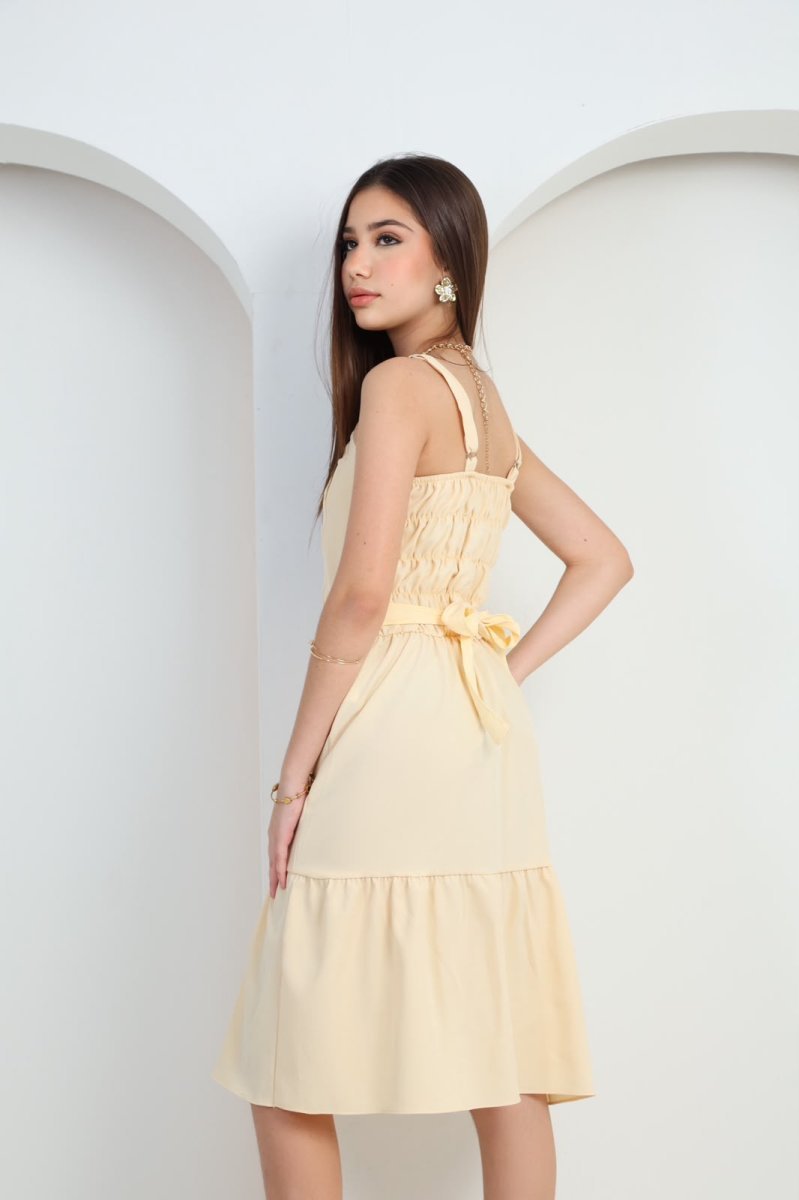 vestido midi juvenil alça 10249